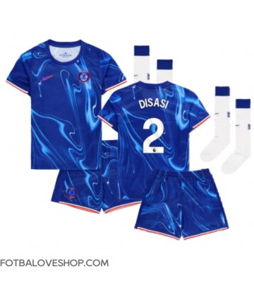 Chelsea Axel Disasi #2 Dětské Domácí Dres 2024-25 Krátký Rukáv (+ trenýrky)